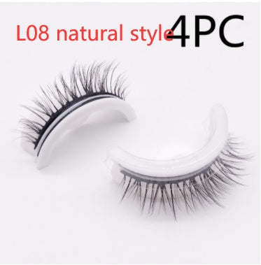 Reusable 3D Mink Lashes Natural False Eyelashes Self Adhesive Fake Glue Free Makeup Eyelash Extension Silk Reusable 3D Mink Lashes Natural False Eyelashes Self Adhesive Fake Glue Free Makeup Eyelash Extension Silk